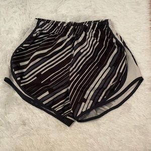 Nike Striped Grey/Black/White Patterned Shorts
